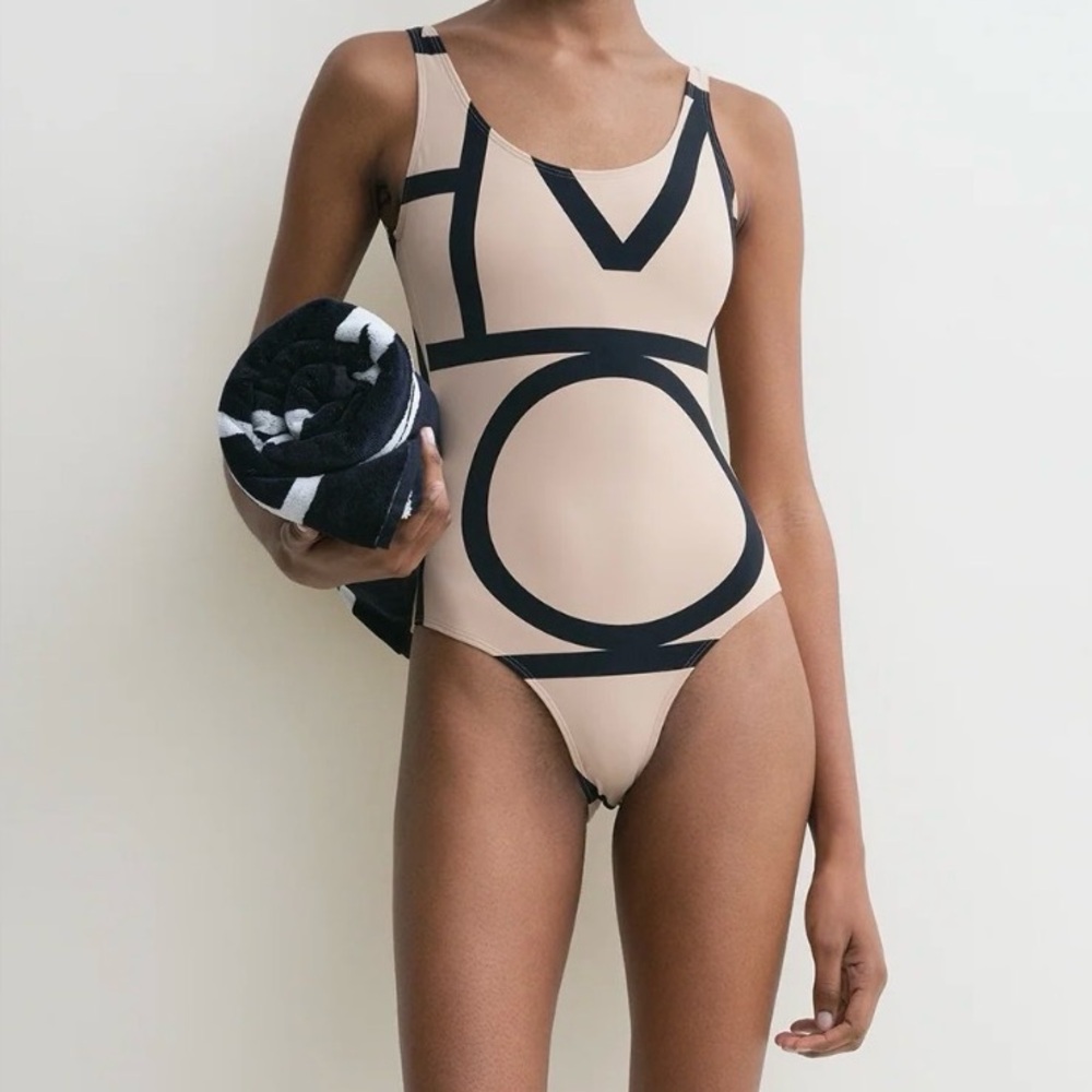 Toteme Monogram One-Piece Swimsuit